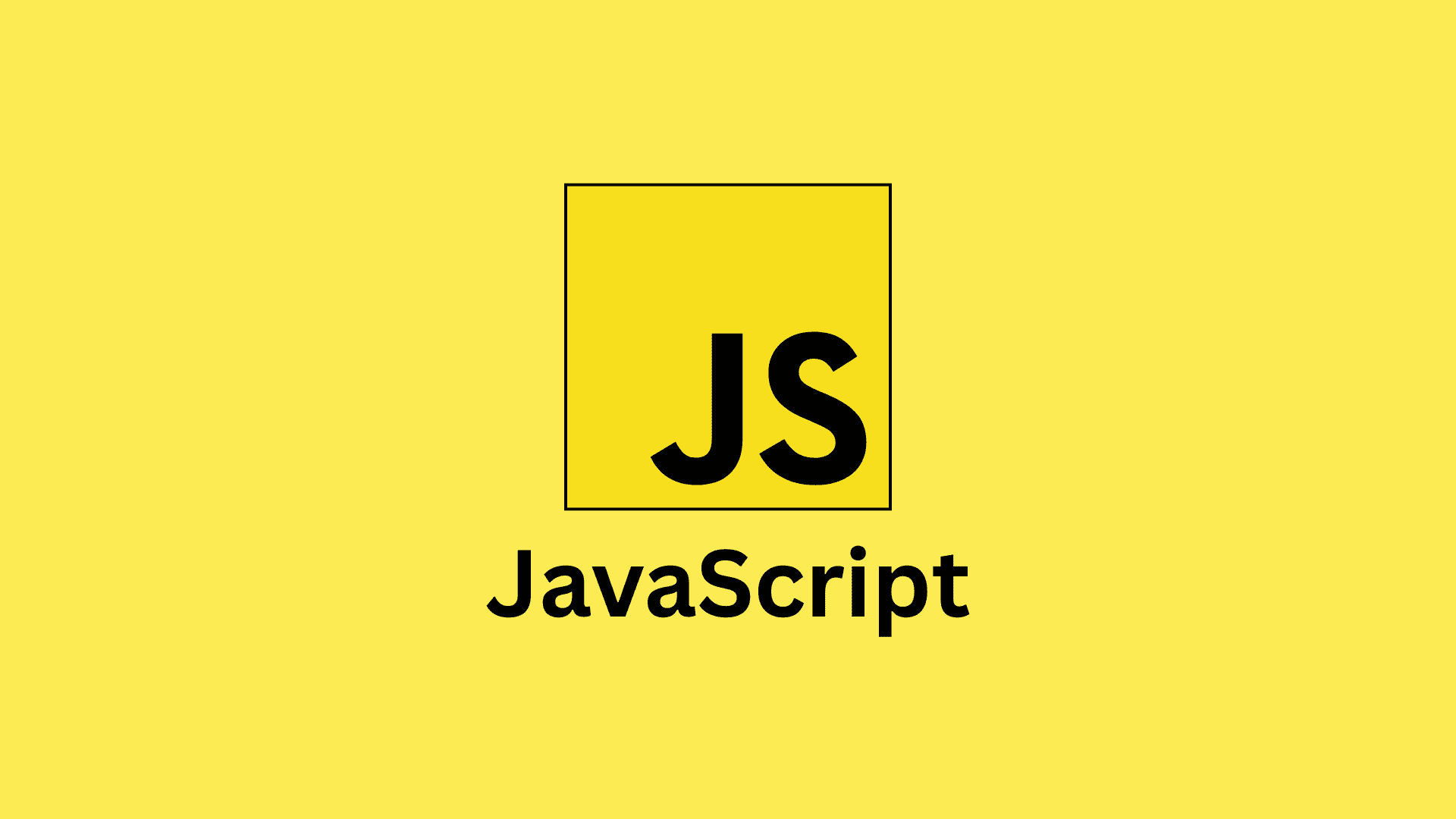 JavaScript Cover Image With Logo