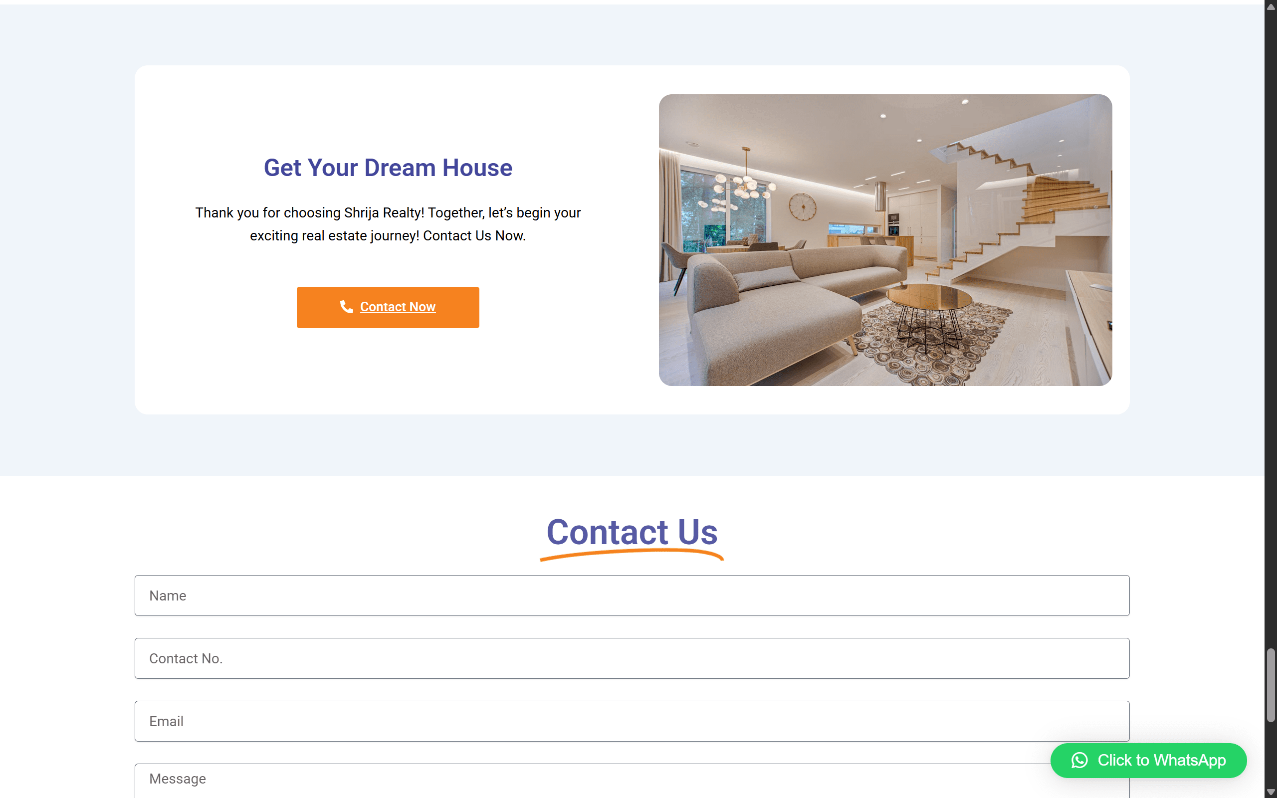 Real Estate Website Portfolio - Darshan Limbani