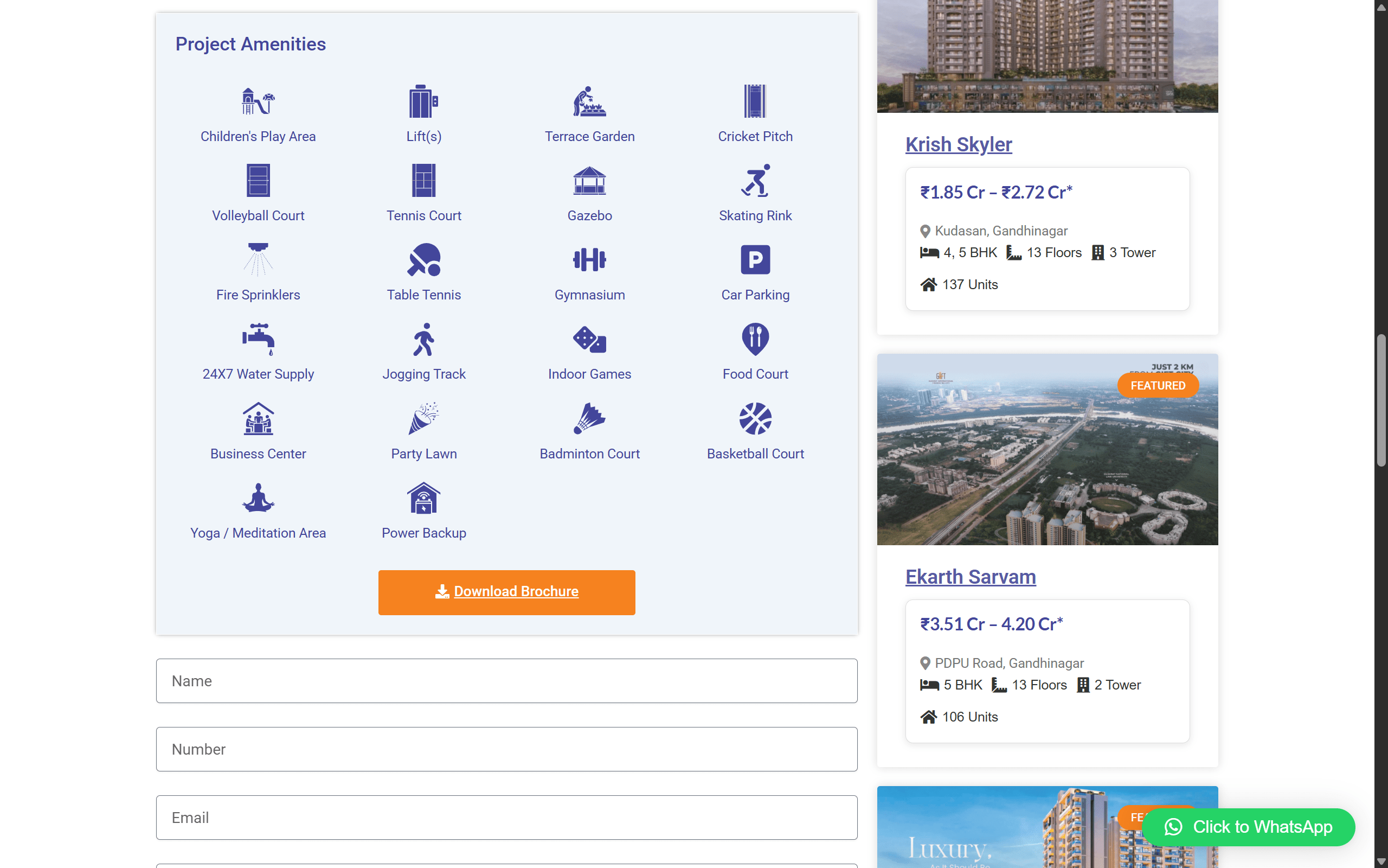 Real Estate Website Portfolio - Darshan Limbani