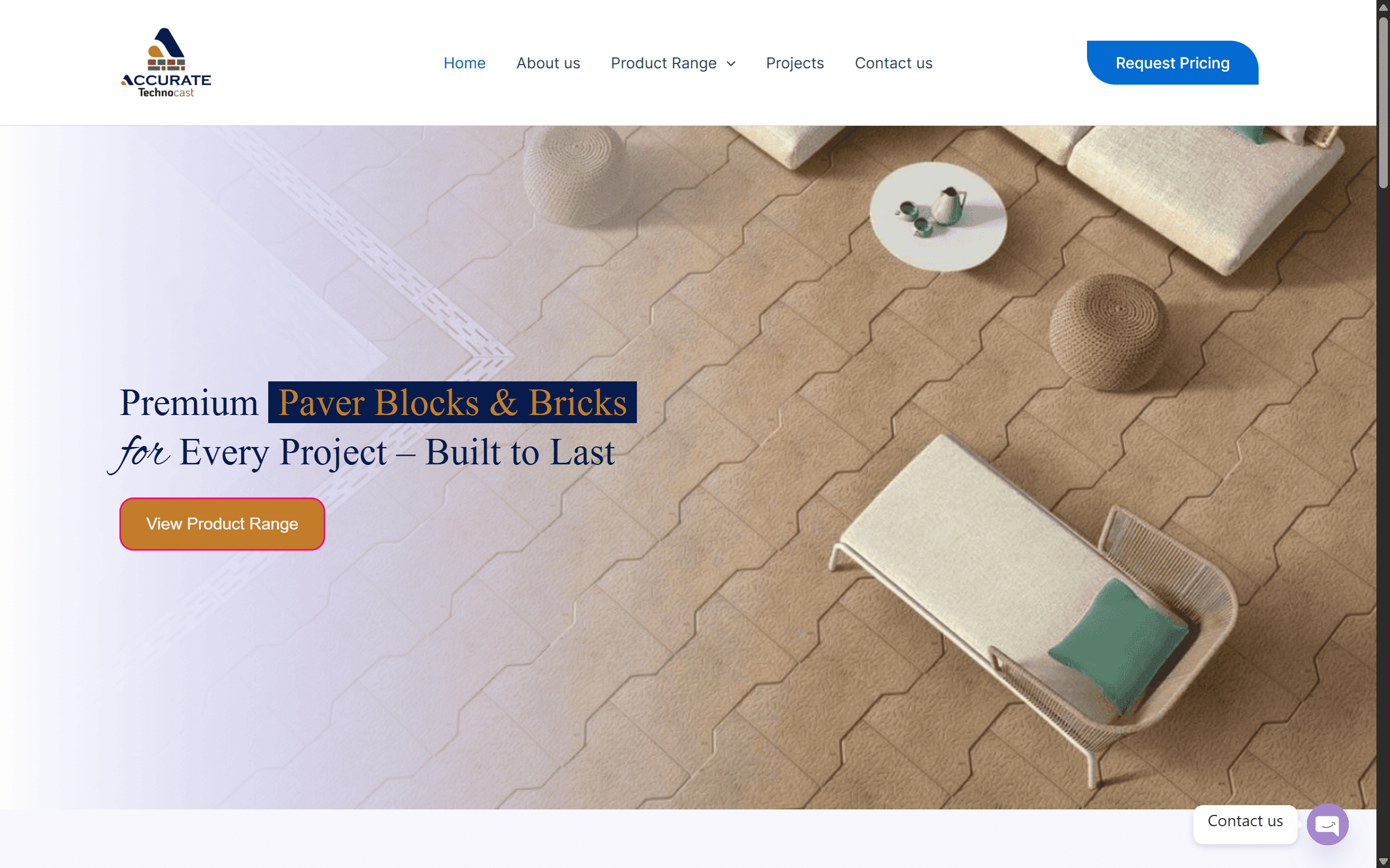 Paver Block Website Portfolio - Darshan Limbani