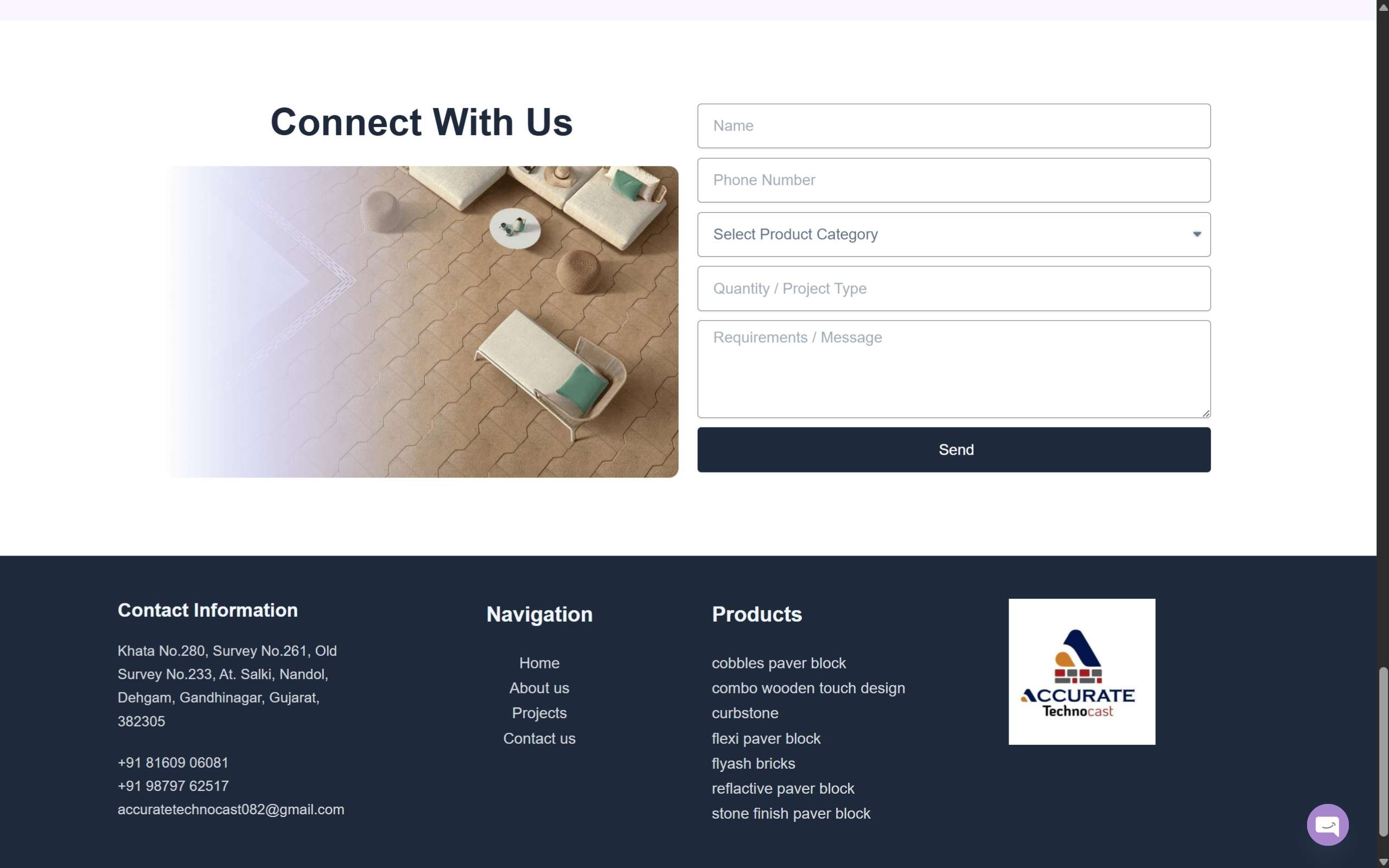 Accurate Technocast Website Screenshots - Darshan Limbani