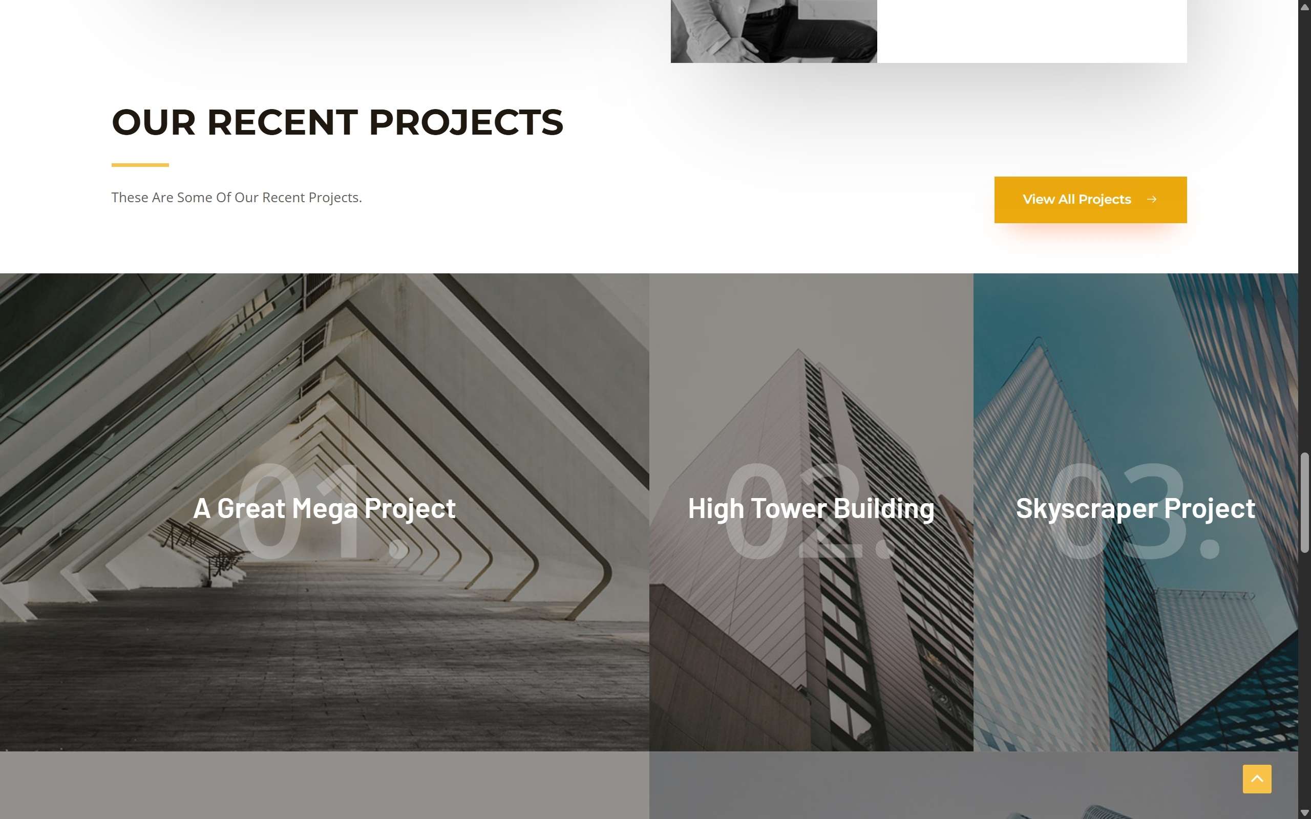 Krishna Construction Website Screenshots - Darshan Limbani