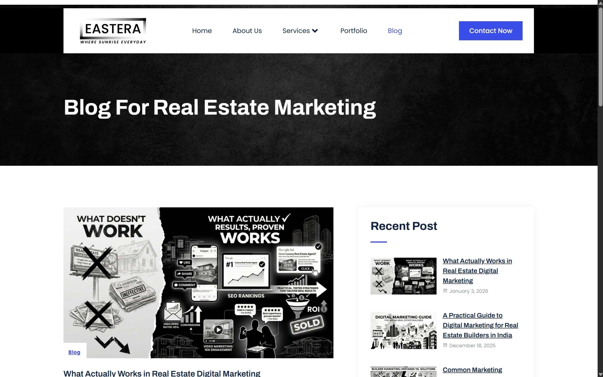 Eastera Website Screenshots -Darshan Limbani