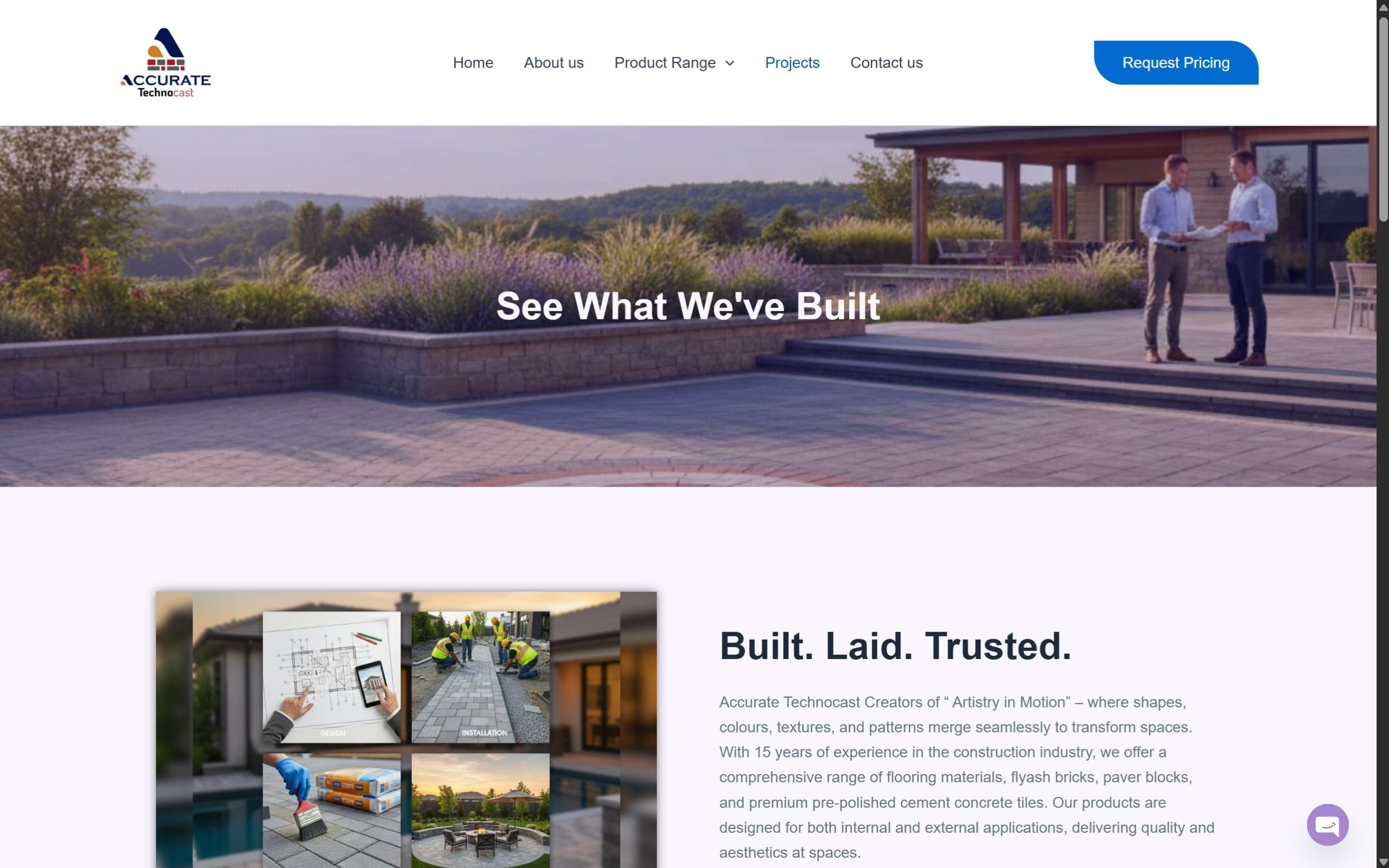 Accurate Technocast Website Screenshots - Darshan Limbani